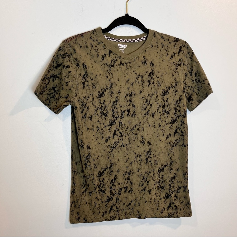 Mossimo Supply Co. Kids Green Black Tie-Dye T-Shirt Short Sleeve Top Sz L 12/14